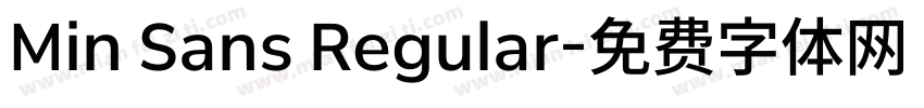 Min Sans Regular字体转换